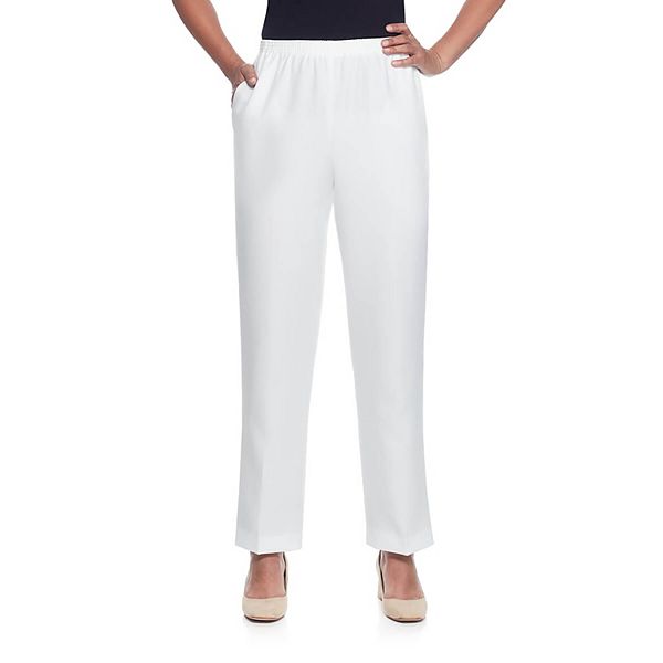 Women's Alfred Dunner Pull-On Straight-Leg Pants