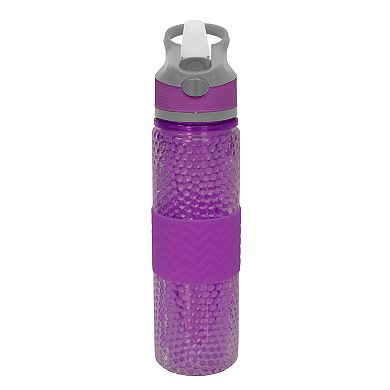 Wellness 18-oz. Freezer Gel Beaded Water Bottle with Straw