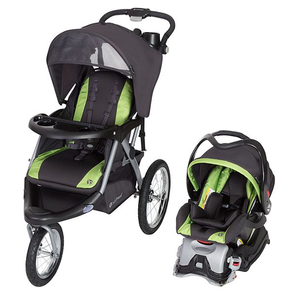 Baby Trend Expedition GLX Jogger Travel System Flex Loc 32lb Car Seat Peridot 