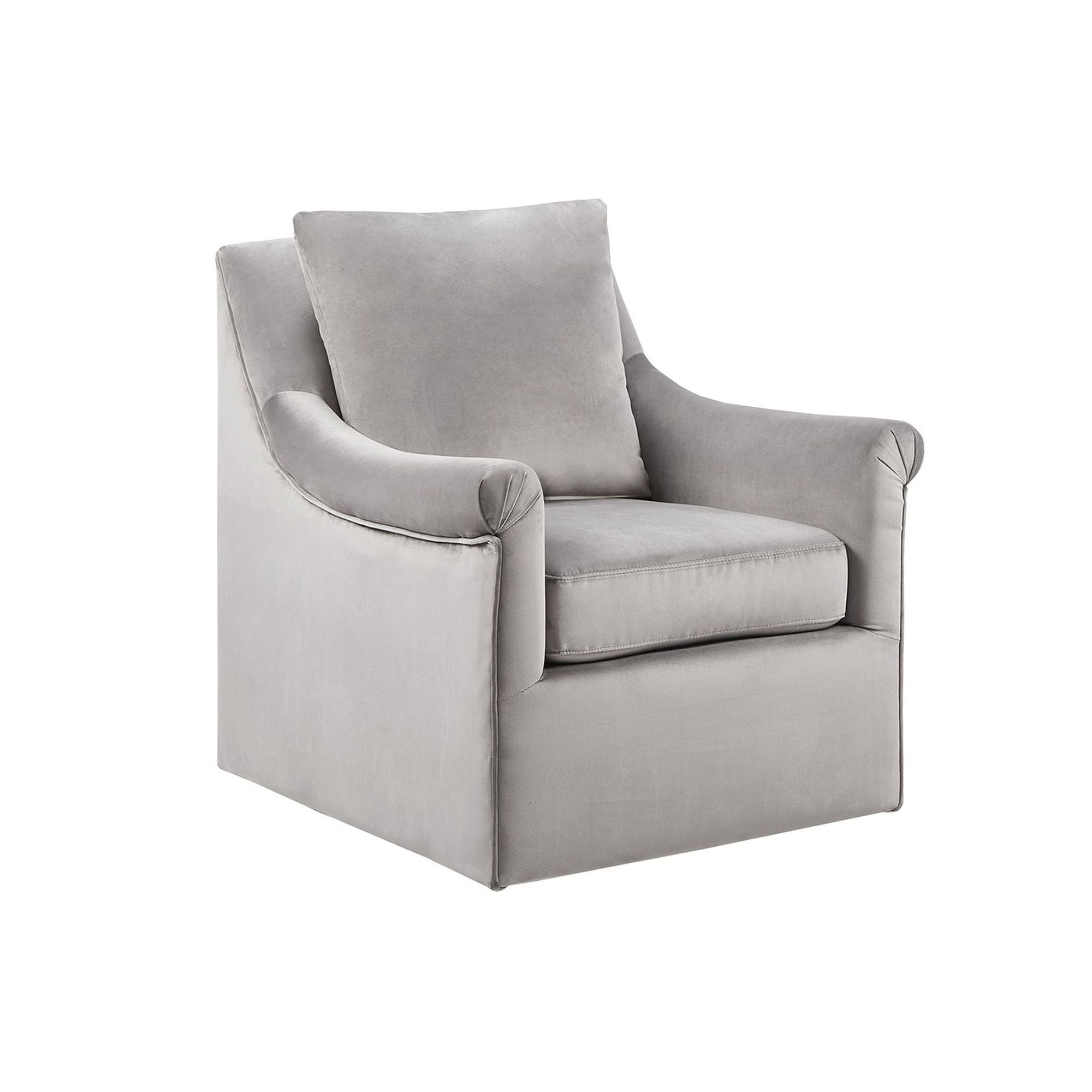 Madison Park Morton Swivel Accent Chair, Gray
