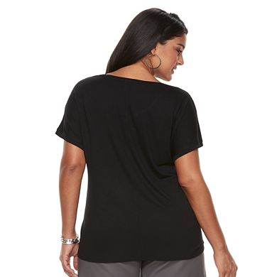 Plus Size Apt. 9® Crewneck Short Sleeve Top