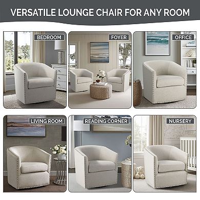 Madison Park Tyler Swivel Arm Chair