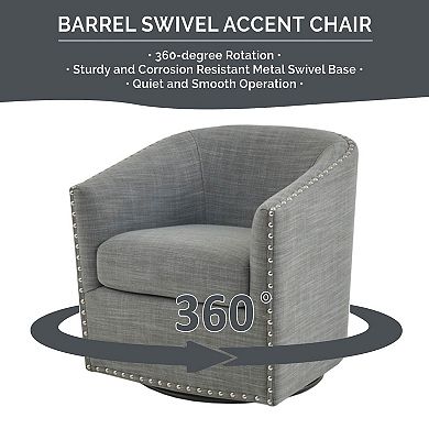 Madison Park Tyler Swivel Arm Chair