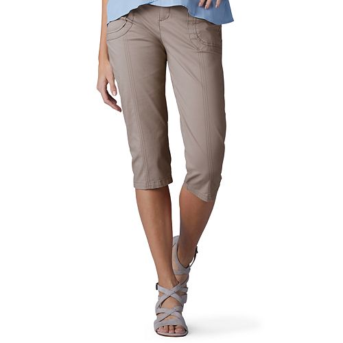 Women S Lee Lyric Twill Comfort Waist Skimmer Capris