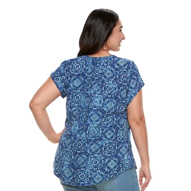 Plus Size Sonoma Goods For Life® Pintuck Tee