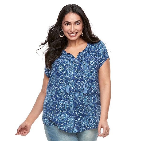 Plus Size Sonoma Goods For Life® Pintuck Tee