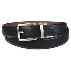 Boston Leather Boston Leather 11/4 Black Feather Edge Belt