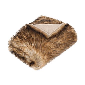 Safavieh Racoon Faux Fur Throw