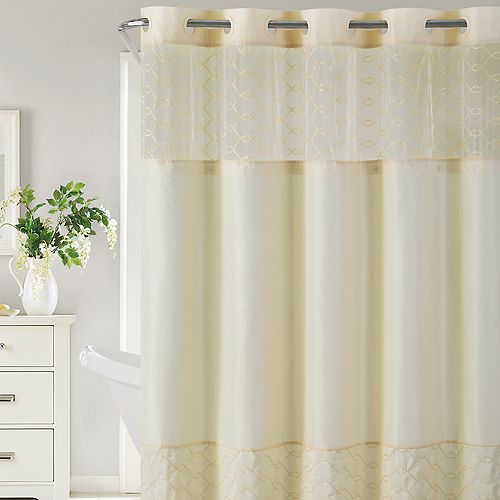 Hookless Downtown Soho Shower Curtain & Liner