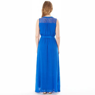 white christmas dresses In Motion Cut Out Crochet Maxi Dress main image 1