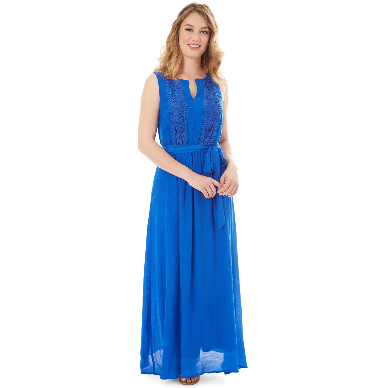 petite gauze maxi dress
