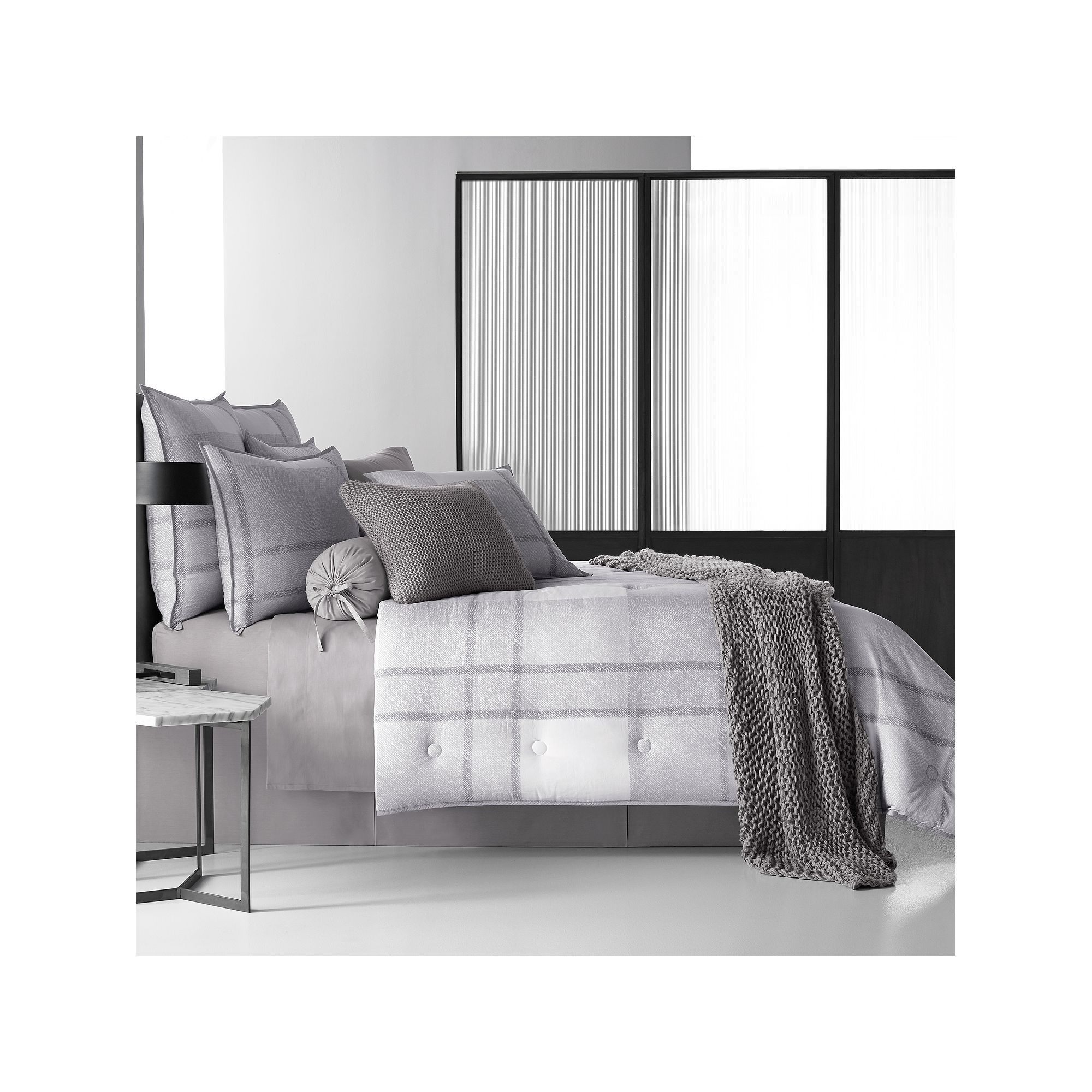 37 West Langdon 4-piece Comforter Set, Gray