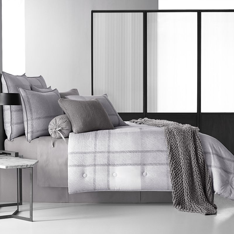Five Queens Court Langdon 4-piece Comforter Set, Med Grey