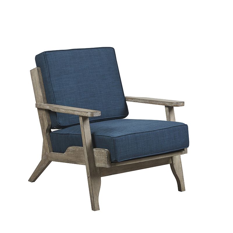 INK+IVY Malibu Lounge Arm Chair, Blue