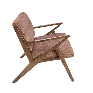 INK+IVY Rocket Solid Pecan Wood Loveseat