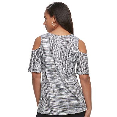 Women's ELLE™ Cold-Shoulder Top
