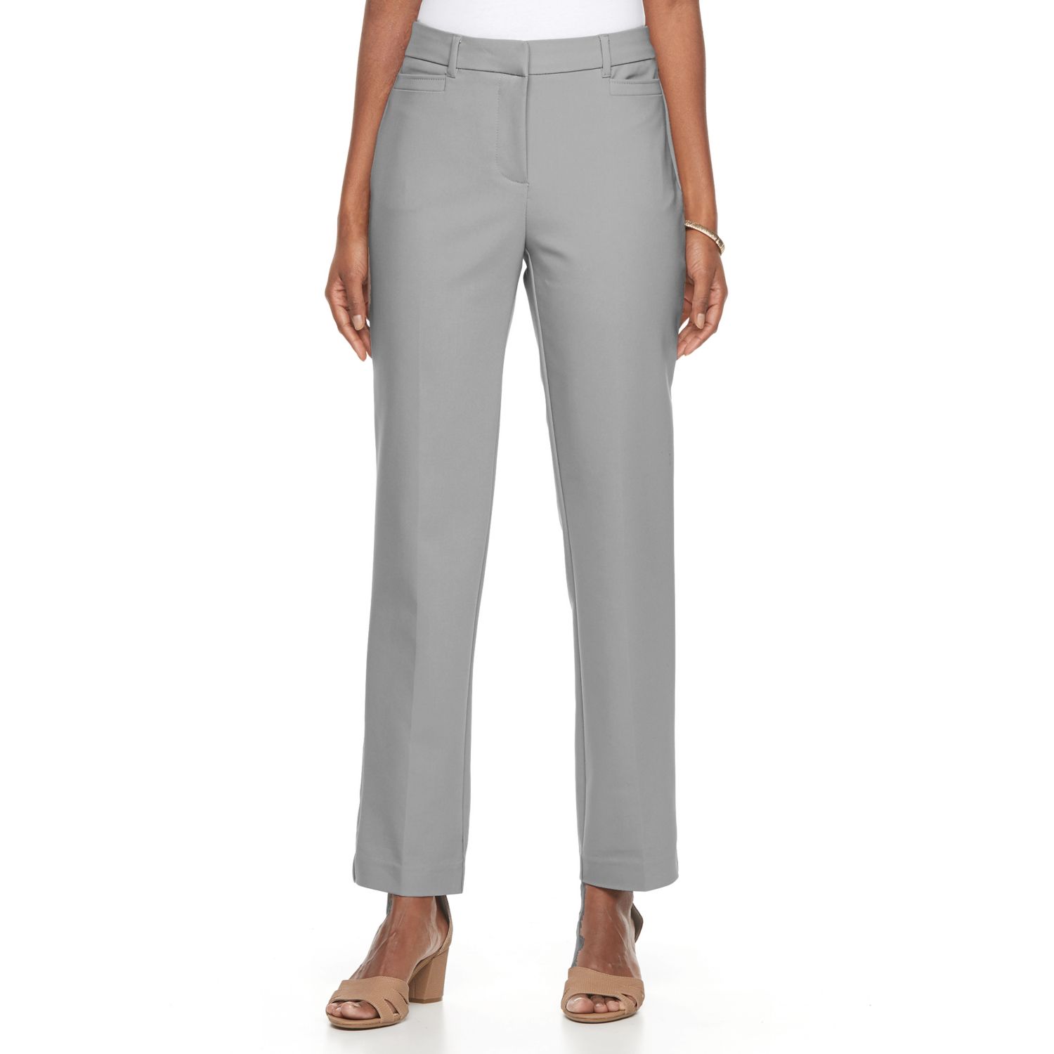 dana buchman straight mid rise pants