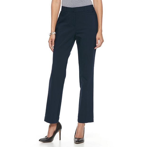 Dana buchman straight mid best sale rise pants