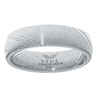 Men's LYNX Damascus Steel Textured Ring
