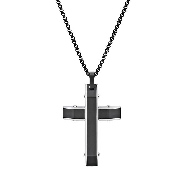 Kohls mens cross deals necklace