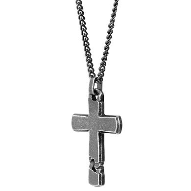 LYNX Men's Stainless Steel Curb Chain Pendant Necklace