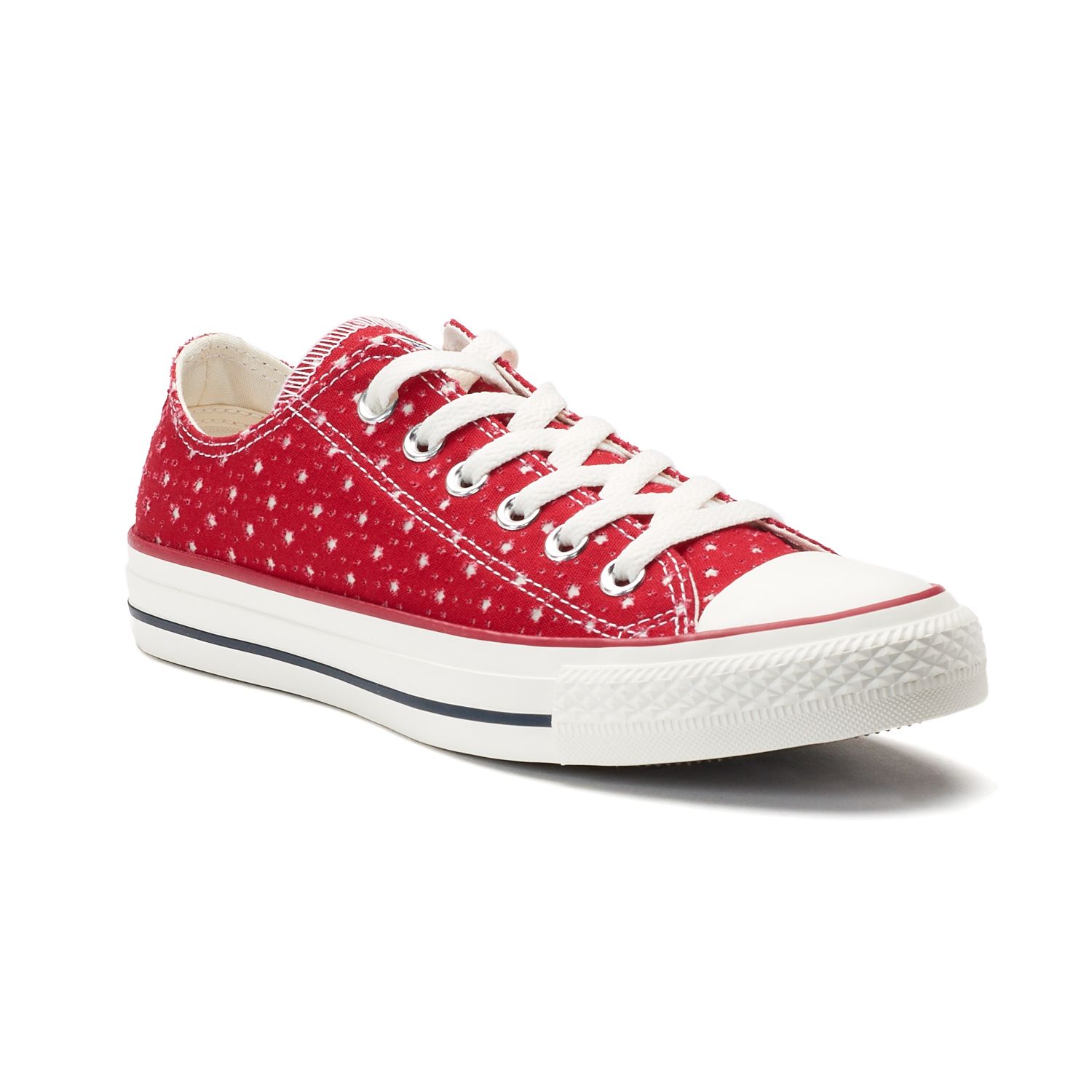 converse unisex chuck taylor perforated stars low top sneaker