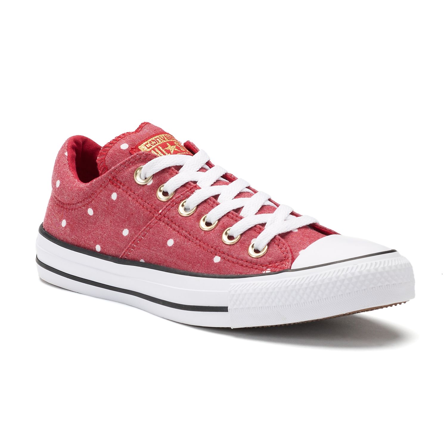gold polka dot converse womens