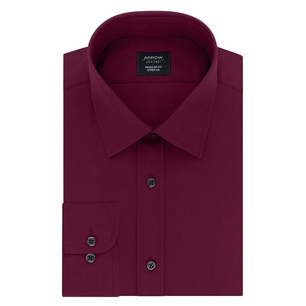 Big & Tall Arrow Regular-Fit Stretch Spread-Collar Dress Shirt