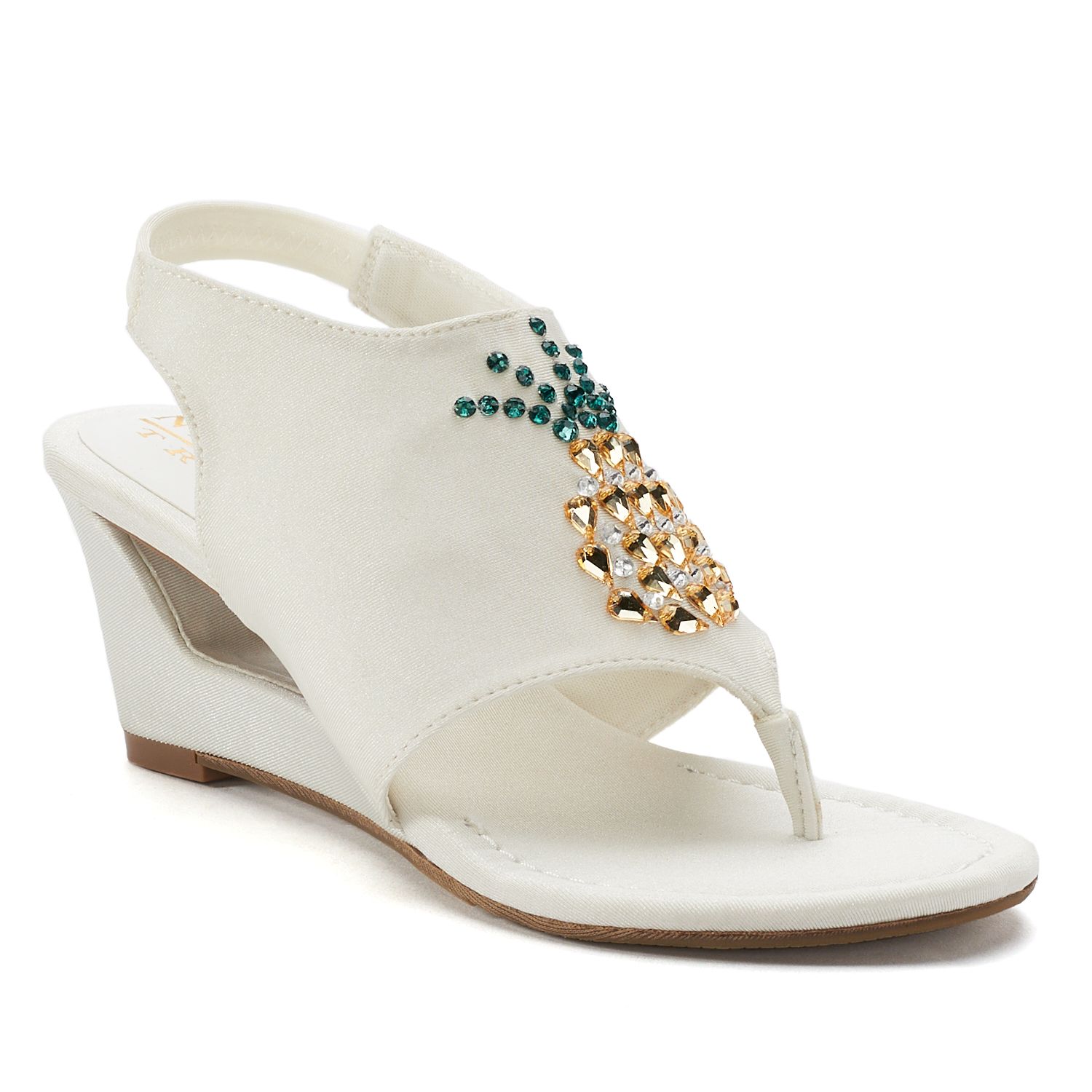 new york transit fun time women's wedge sandals