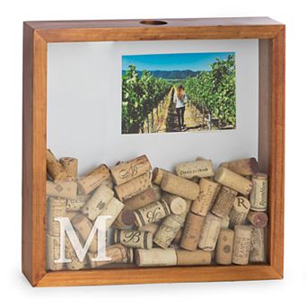 Bey-Berk Initial Monogram Shadow Box With Frame