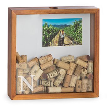 Bey-Berk Initial Monogram Shadow Box With Frame
