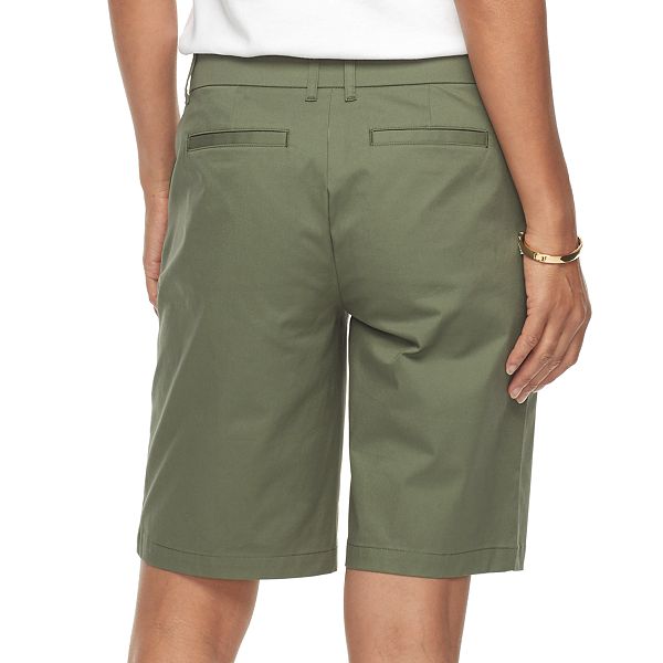 Women's Croft & Barrow® Twill Bermuda Shorts