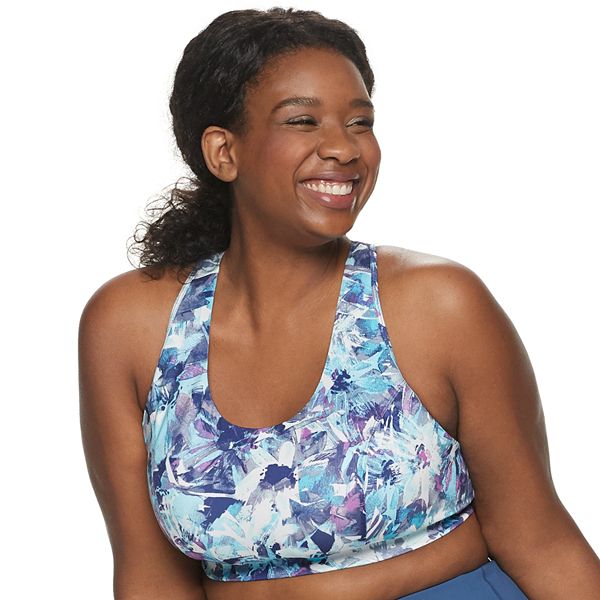 Plus Size Tek Gear® LowImpact Mesh Racerback Sports Bra