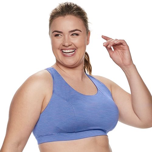 Plus Size Tek Gear® LowImpact Mesh Racerback Sports Bra