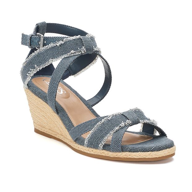 Chaps wedge online sandals