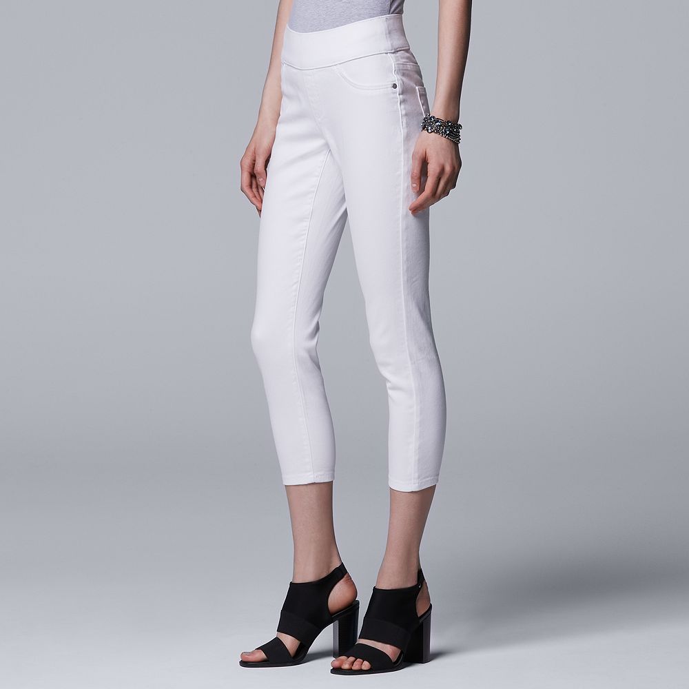 Women's Simply Vera Vera Wang Pull-On Capri Jeggings