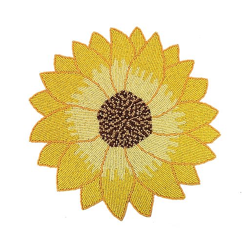 Celebrate Fall Together Beaded Sunflower Placemat