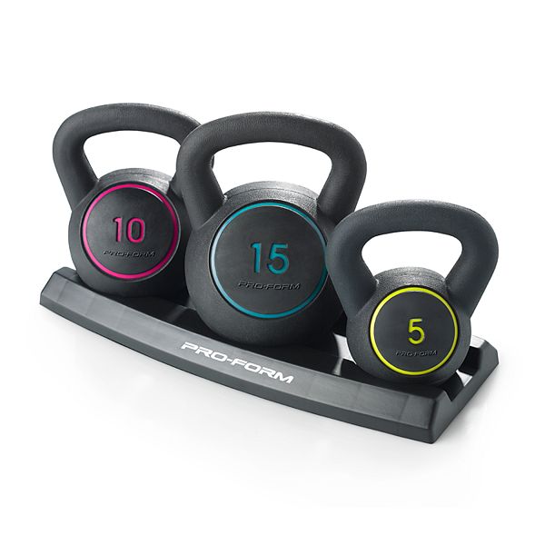 ProForm 3 Piece Kettlebell Kit