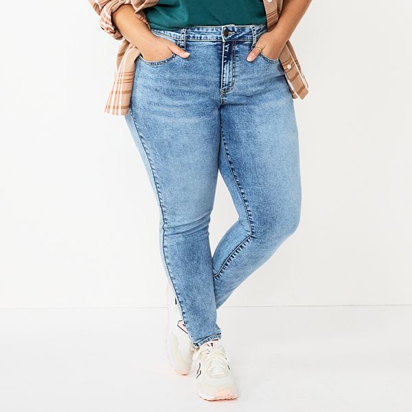 Juniors' Plus Size SO® Low-Rise Jeggings