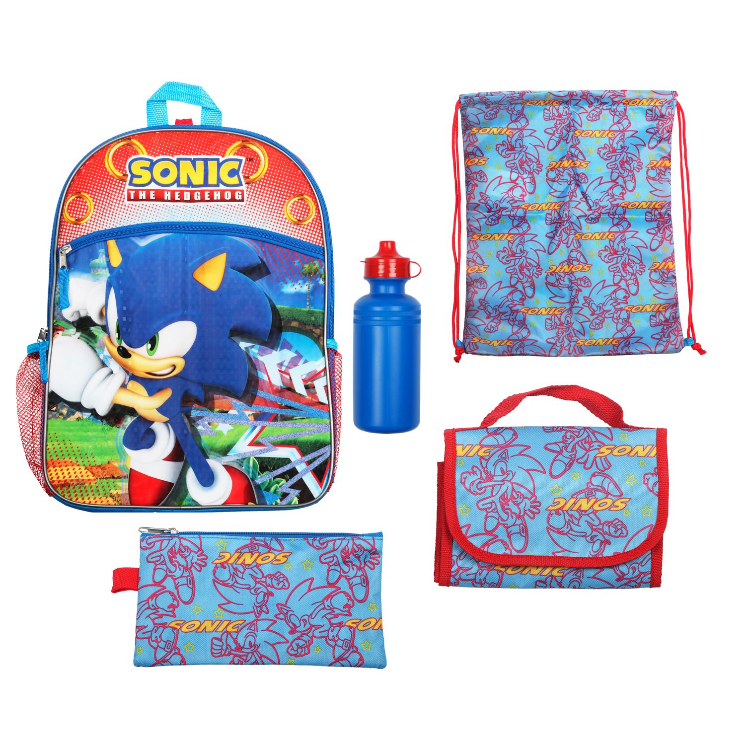 sonic bookbag and lunch box