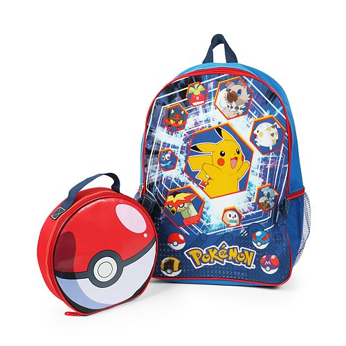 Kids Pokemon Backpack Lunch Bag Set