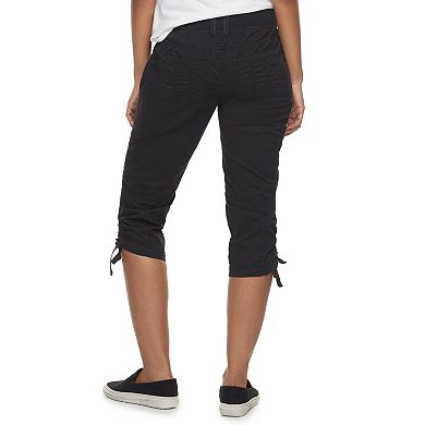 Women's Sonoma Goods For Life® Ultra Comfortwaist Ruched Utility Capris