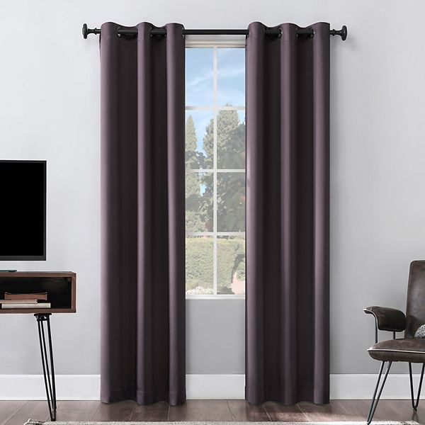 Photo 1 of Sun Zero Extreme 2-Pack Norway Theater Grade 100% Blackout Window Curtain - Fig (40X95)