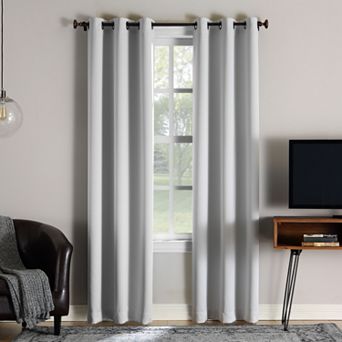 Sun Zero 2-Pack 100% Blackout Theater Grade Norway Grommet Curtain
