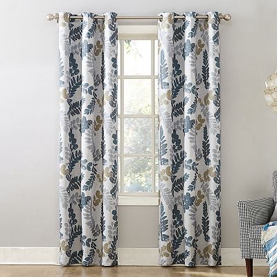 Sun Zero 2 Pack 100 Blackout Theater Grade Solita Botanical Curtain