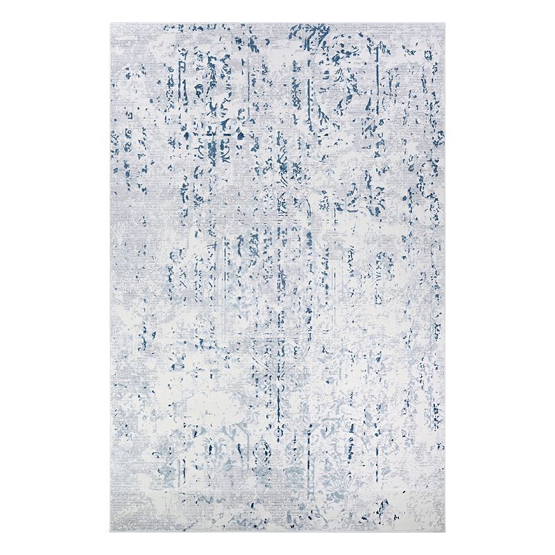 Couristan Calinda Kingsbury Abstract Rug, Blue, 2X7.5 Ft Add abstract appeal to your abode with this Couristan Calinda Kingsbury rug. In steel blue/ivory.FEATURES Powerloomed Durable heat-set Courtron blend pile Face-to-face Wilton woven Lustrous high/low appearance Abstract pattern CONSTRUCTION & CARE Polypropylene, polyester Jute, latex backing Pile height: 0.393'' Spot clean Manufacturer's 1-year limited warrantyFor warranty information please click here Imported Attention: All rug sizes are approximate and should measure within 2-6 inches of stated size. Pattern may also vary slightly. This rug does not have a slip-resistant backing. Rug pad recommended to prevent slipping on smooth surfaces. . Size: 2X7.5 Ft. Gender: unisex. Age Group: adult. Pattern: Floral. Material: Poly Blend.