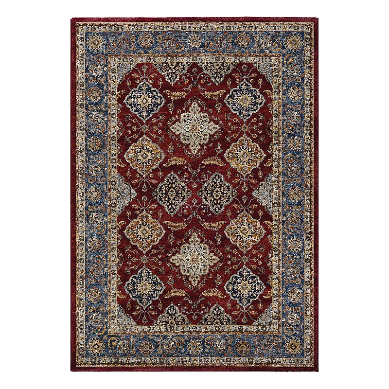 Couristan Monarch Yamut Framed Floral Rug, Multi, 8X11 Ft