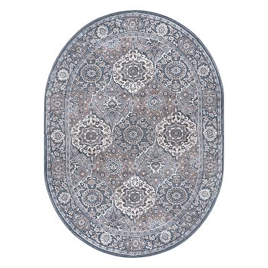 KHL Rugs Newcomb Traditional Framed Floral Rug