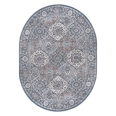 KHL Rugs Newcomb Traditional Framed Floral Rug