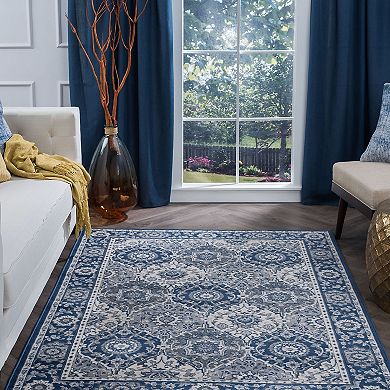 KHL Rugs Newcomb Traditional Framed Floral Rug